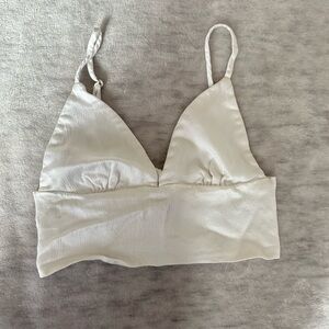 Zara satin bralette top